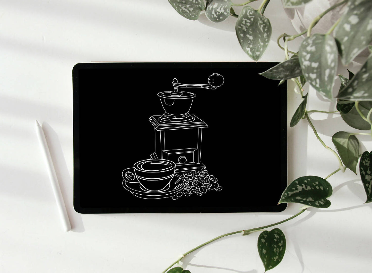 Coffee Brush Stamps for Procreate