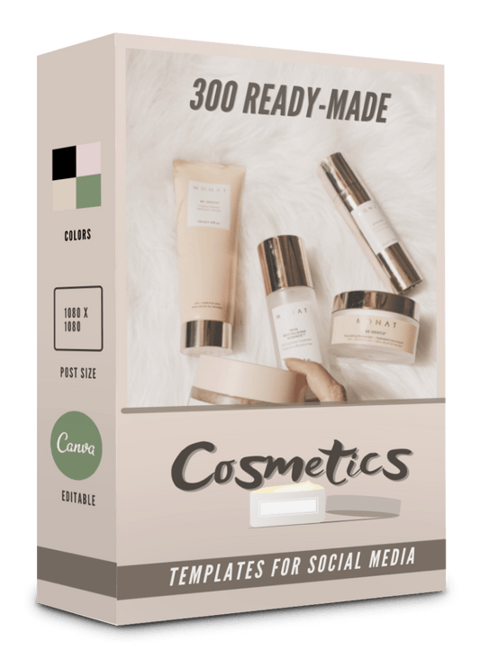 300 Cosmetics Templates for Social Media 90% OFF