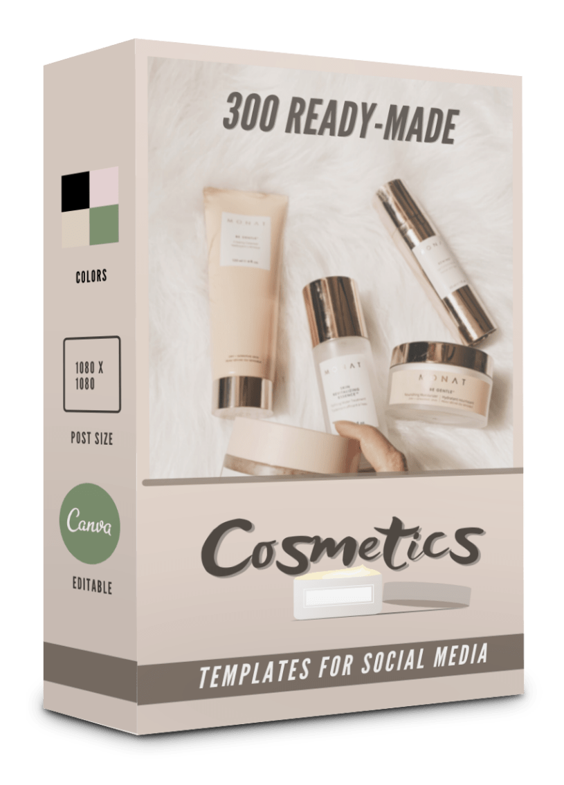 300 Cosmetics Templates for Social Media