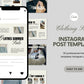 30 Instagram Post Clothing Store Canva Templates | Beige Minimalistic Social Media Template Set