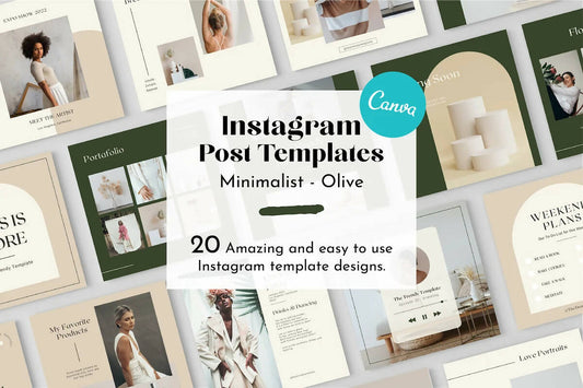 Minimalist Olive Instagram Template