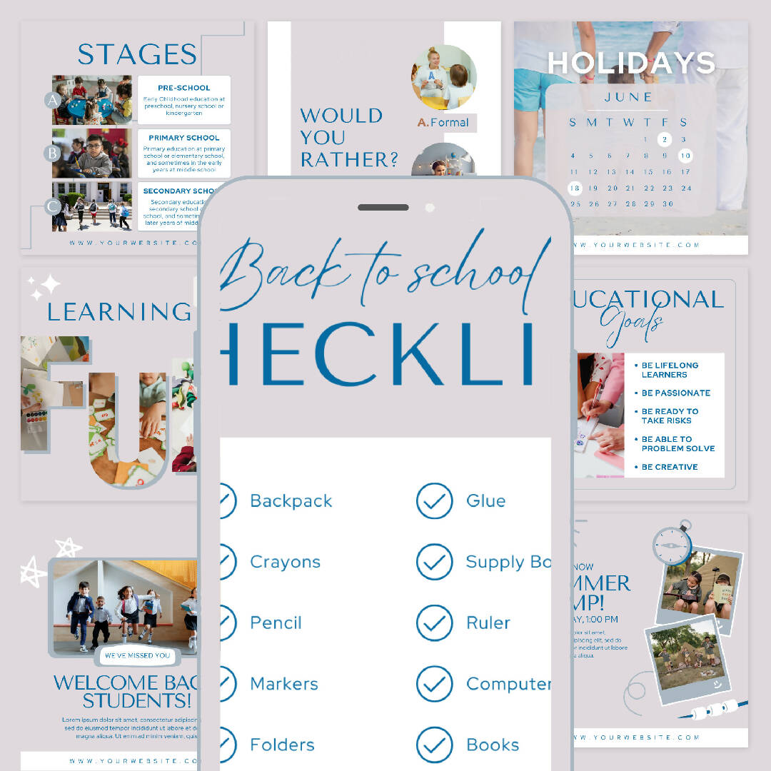 Unleash Your Education Instagram Presence with 30 Captivating Templates!