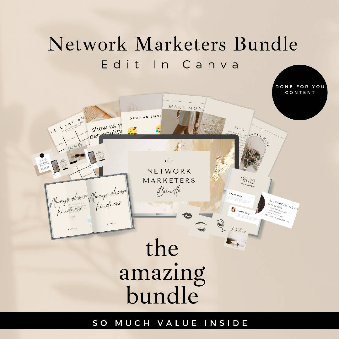 The Network Marketers Canva Templates Bundle