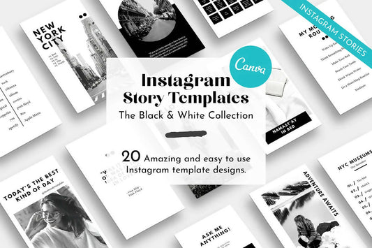 Black&White Instagram Story Template