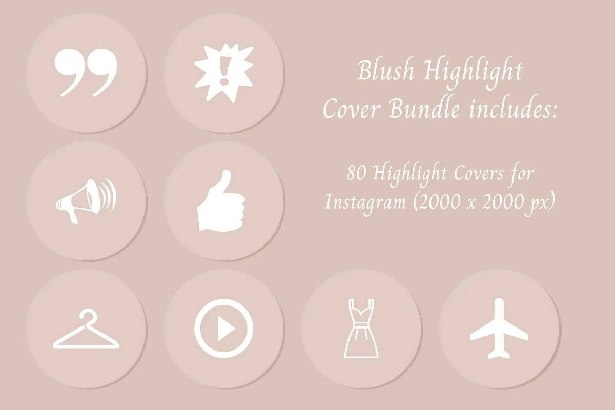 Blush Highlight Cover Instagram