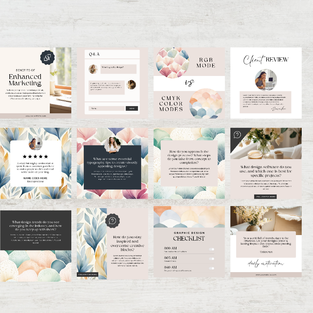47 Graphic Designer Social Media Templates for Canva: Elevate Your Online Presence