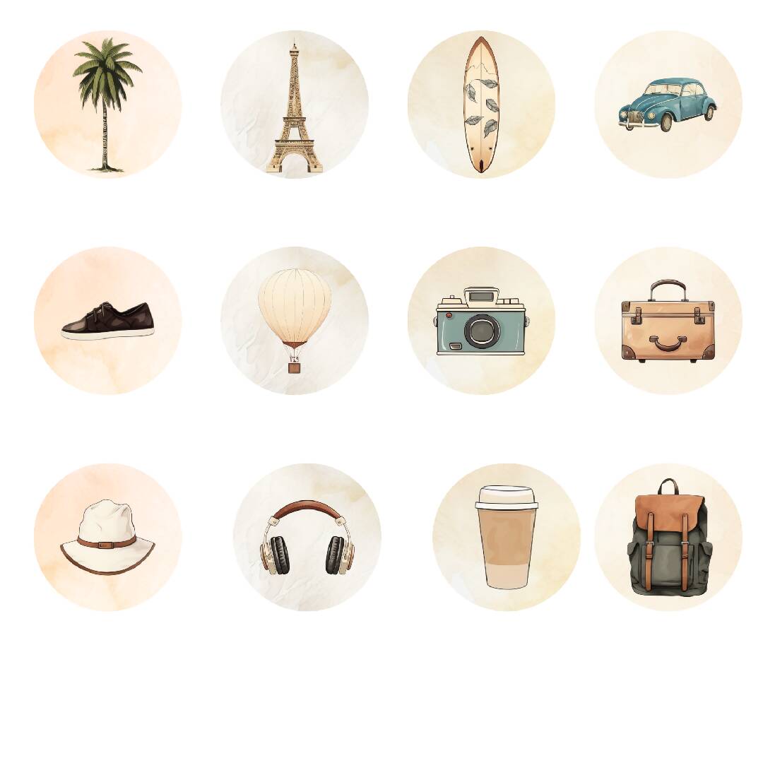Travel Instagram Highlight Covers