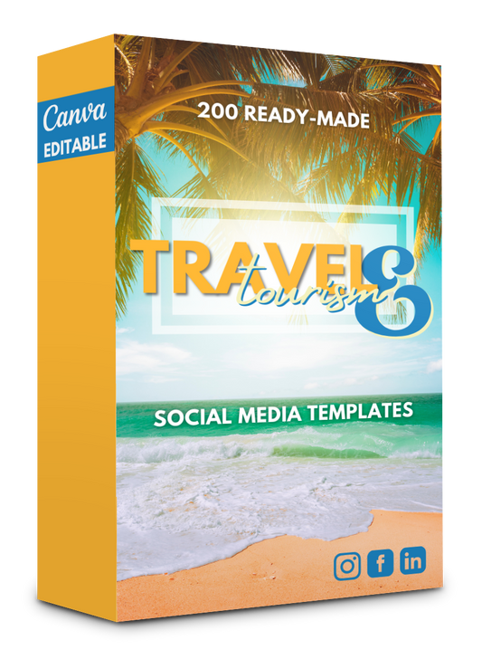 200 Travel & Tourism Templates for Social Media -90% OFF