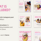 GOOD VIBES 20 colorful templates Instagram post | Pink Social Media Template