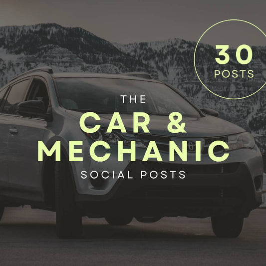 Car & Mechanic Social Media Posts