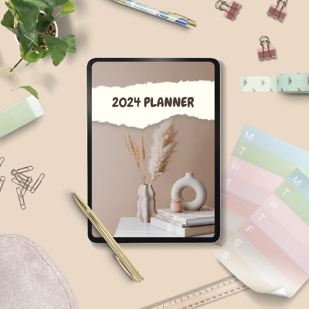 2024 Ultimate Planner: Organize, Achieve, Reflect  Monthly & Weekly  Calendar, Vision Boards, Reflection Pages - Social Media Calendar