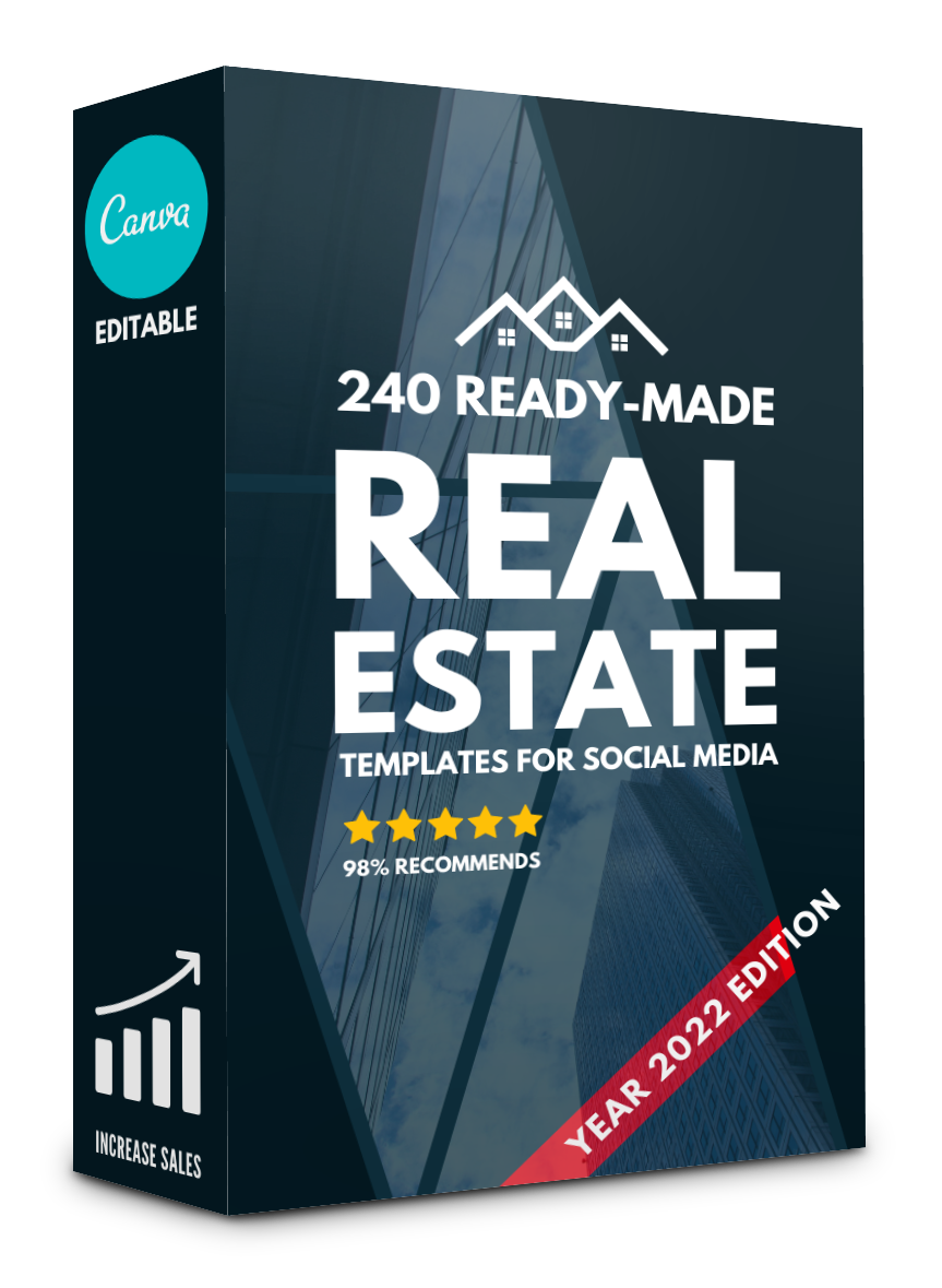 240 NEW Real Estate Templates for Social Media - 90% OFF