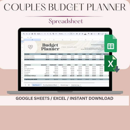 Couples Budget Planner Spreadsheet