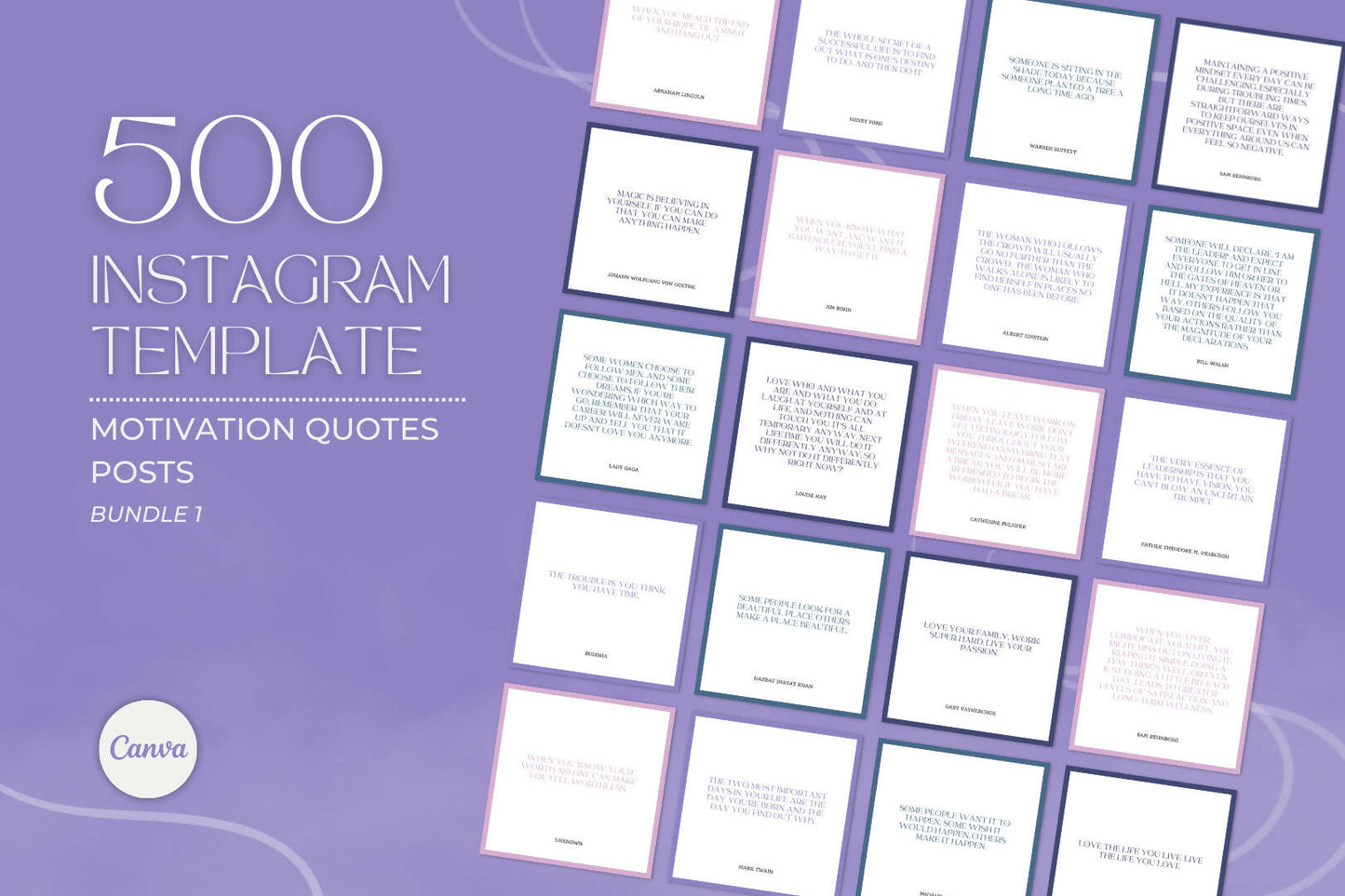 500 Social Media templates for Motivation Quotes (+free gift)