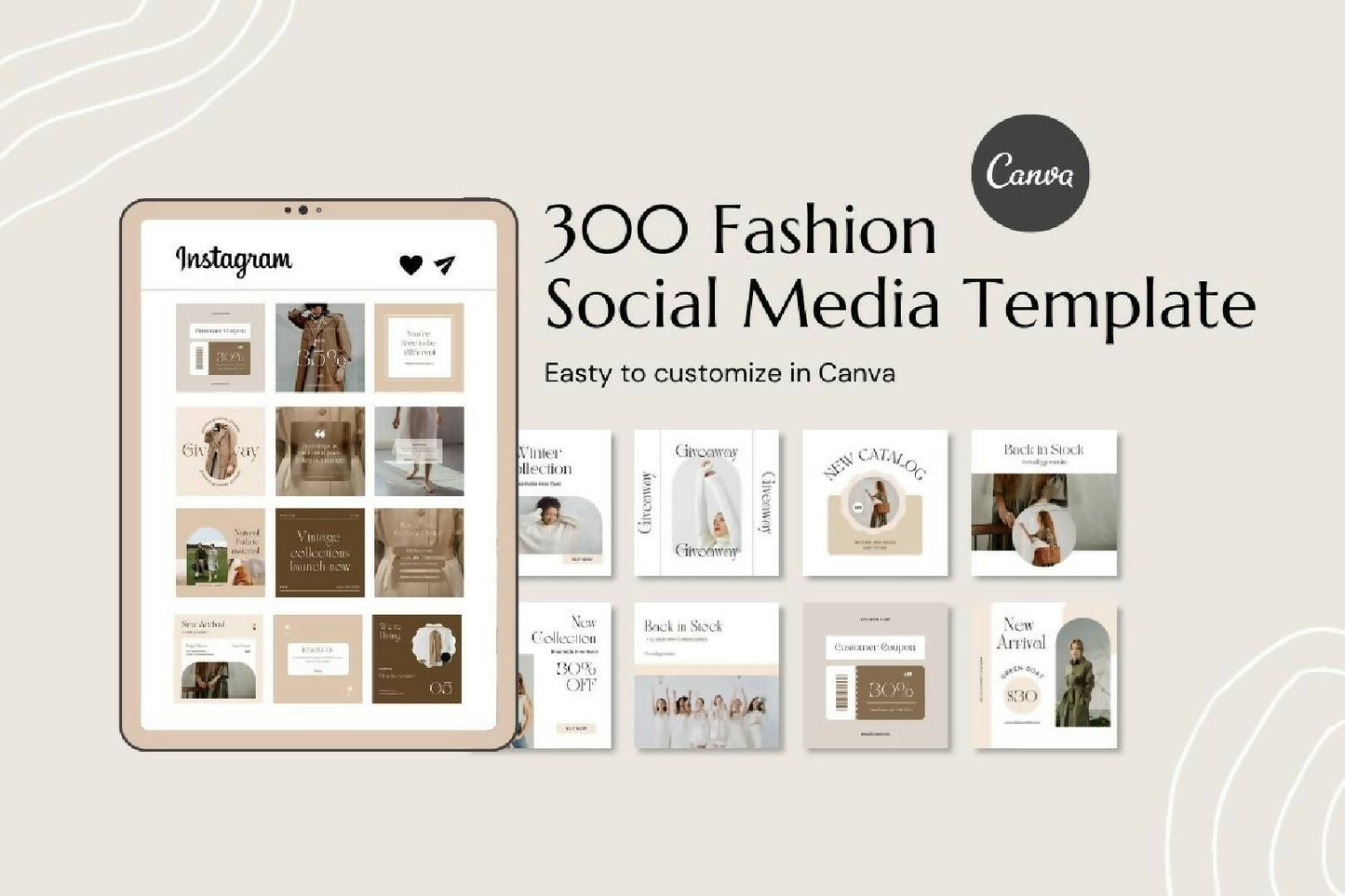 300 Fashion & Apparel For Social Media Template