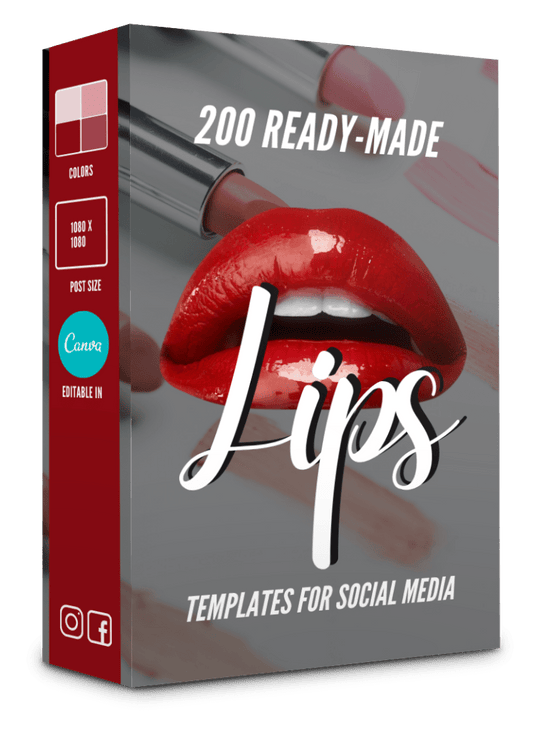 200 Lips Templates for Social Media