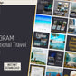 35 Canva Motivational Travel Quotes Grey and Gold Themed Instagram Feed Vacation