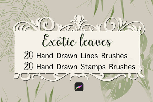 STAMPS of Exotic Leaves Procreate