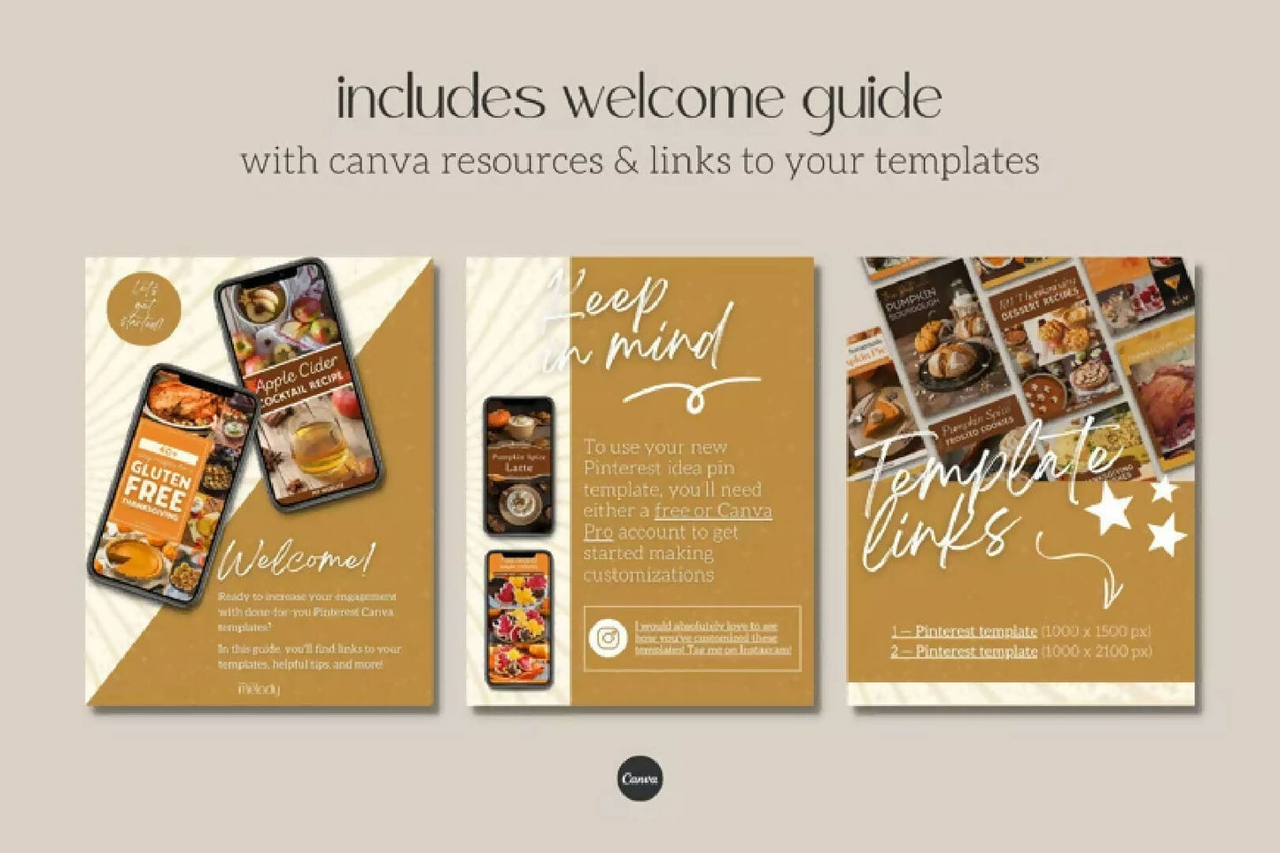 Thanksgiving Pinterest Templates for Food Bloggers