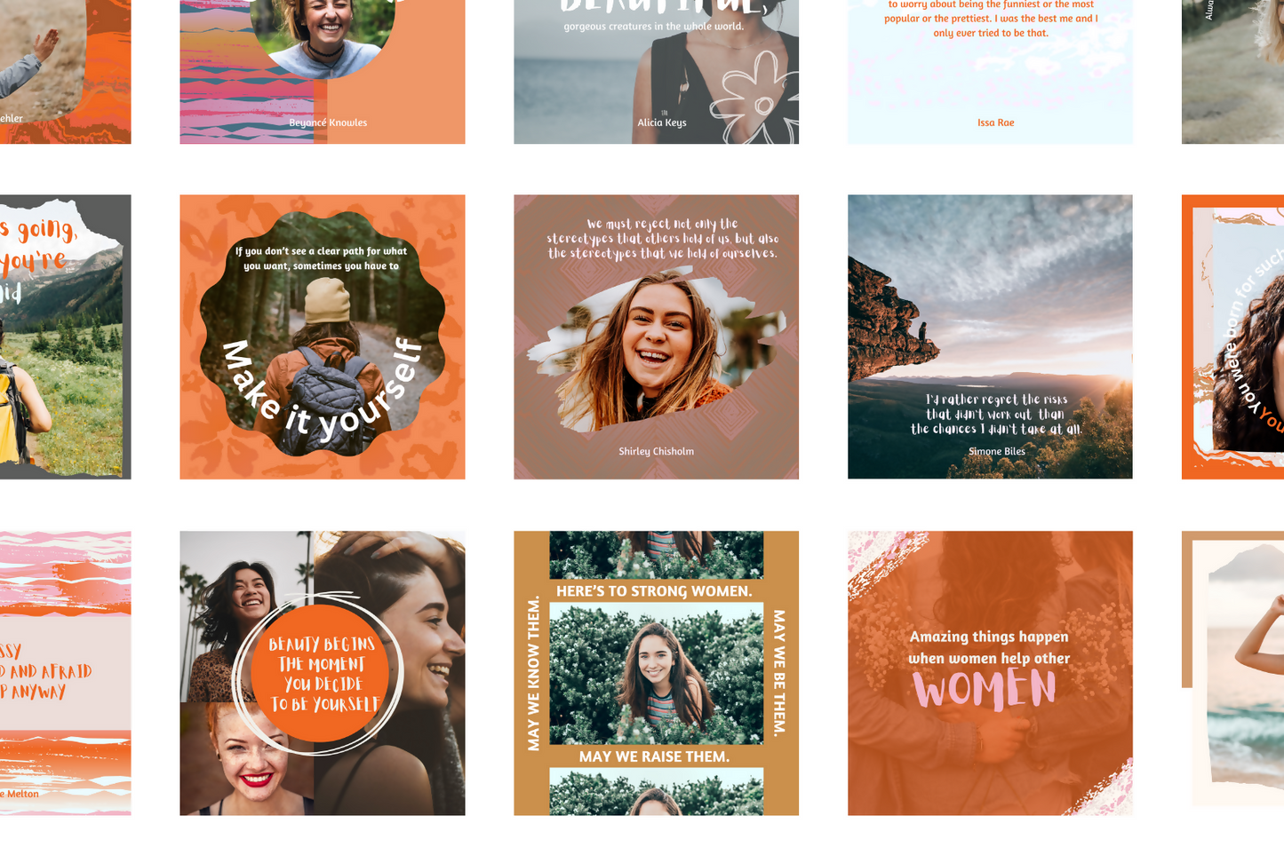 150 Encouraging Women Templates Bundle For Instagram