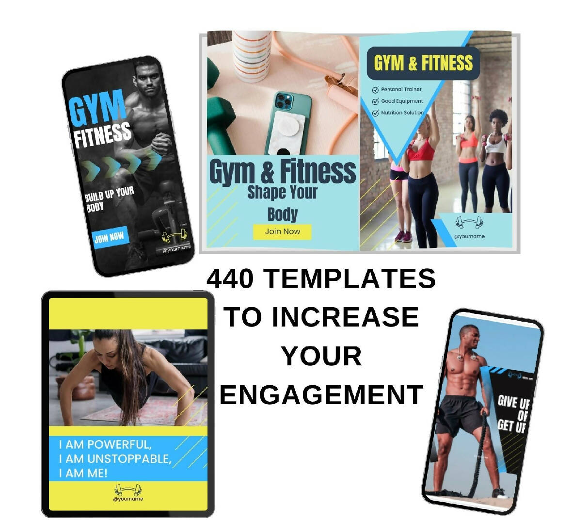 400+ Fitness Tamplate Boundle