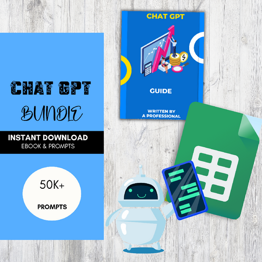 Chat GPT Pro Bundle: Expert Guide and 50K Prompts