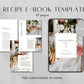 27 Page Editable Recipe Cookbook E-Book Template