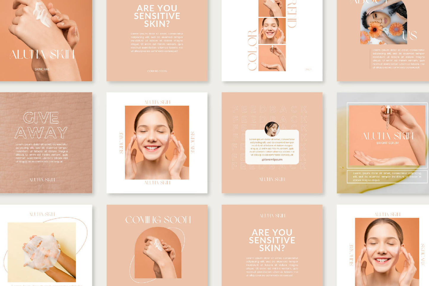Skincare Template for Instagram - Editable with Canva