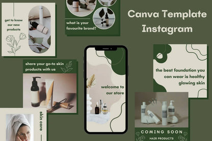 Instagram Canva Template Forest