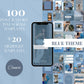 120 Blue Ocean Instagram Templates for Social Media