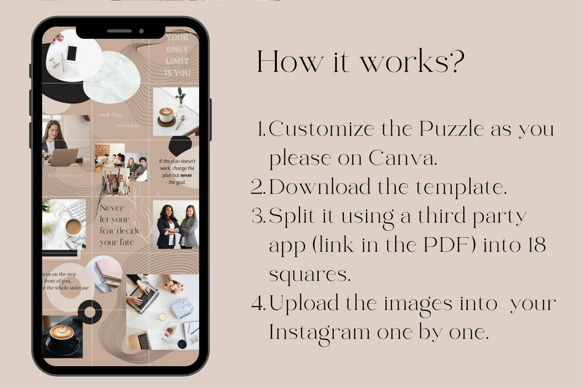 Instagram Template Neutral Puzzle