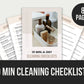 10 Min cleaning checklist