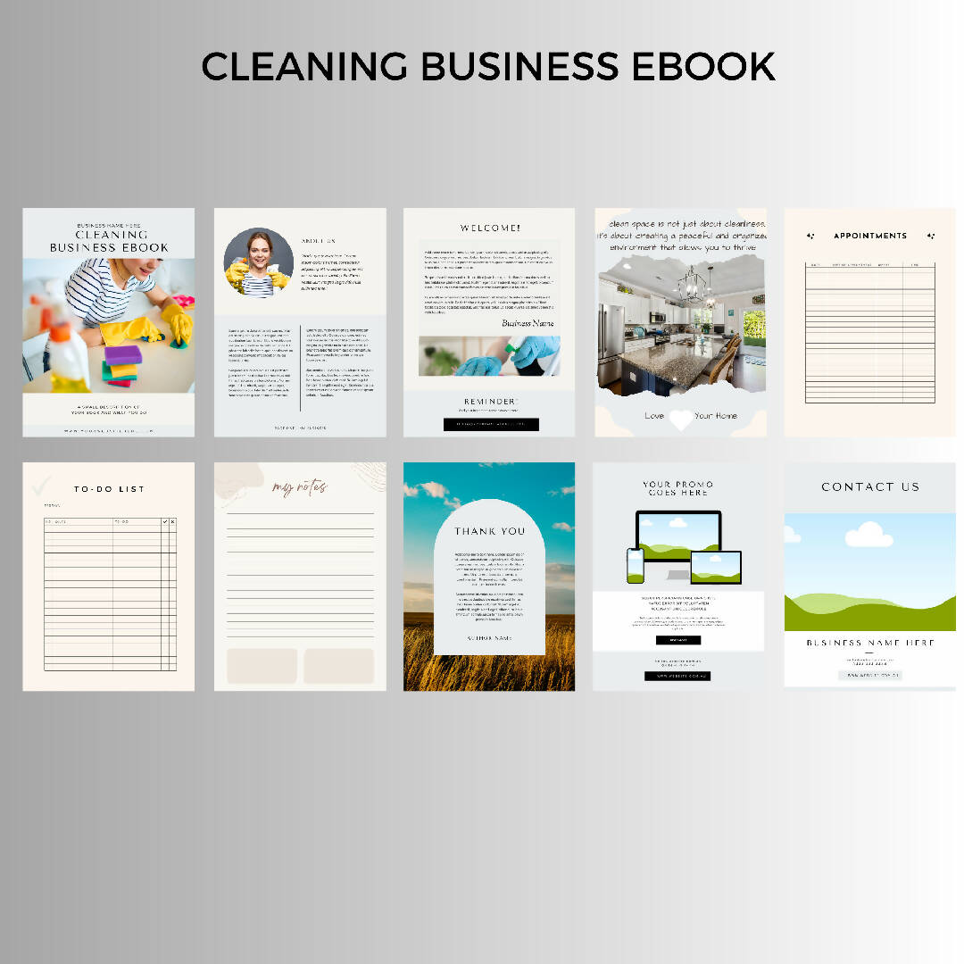 Sparkling Impressions: The Ultimate Cleaning Company Canva Bundle for Unforgettable Branding and Marketing Mastery